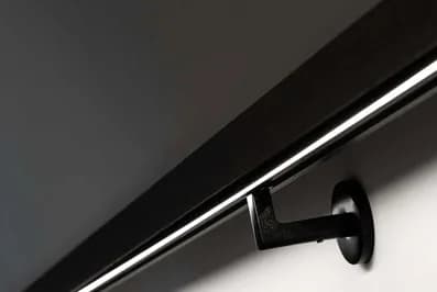 Technischer Schnitt des Modells ML-10 — LED-Handlauf Wandmontage, Aluminium