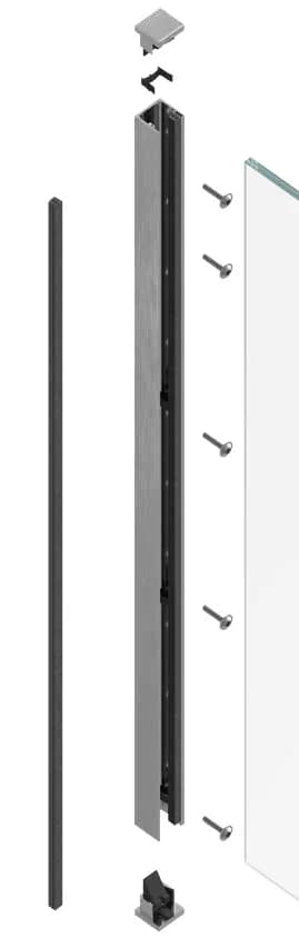 Sezione tecnica del modello GF-45 — Kit in spalletta, montaggio laterale